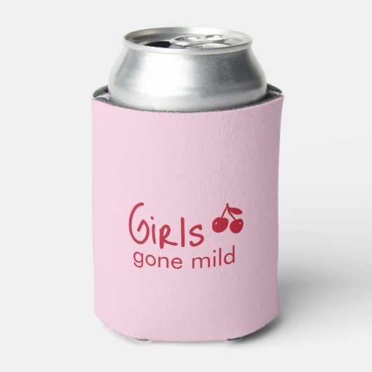 Girls Gone Mild Pink and Cherry Red Bachelorette   缶クーラー (缶正面)