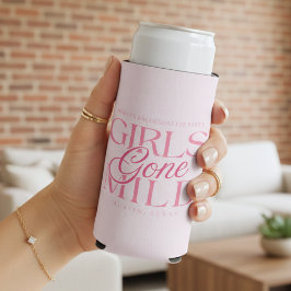 Girls Gone Mild Pink Bachelorette スリム缶クーラー