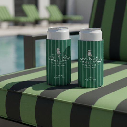 Girls Gone Mild Spa Bear Bachelorette スリム缶クーラー