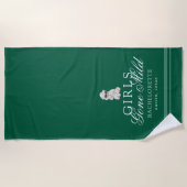 Girls Gone Mild Spa Bear Bachelorette ビーチタオル (正面)