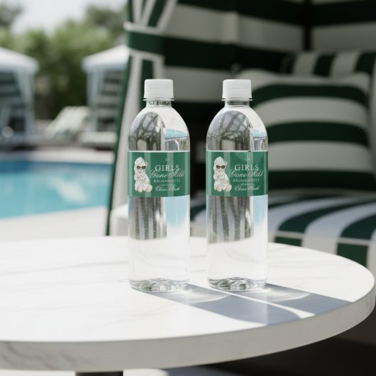 Girls Gone Mild Spa Bear Bachelorette ペットボトルラベル