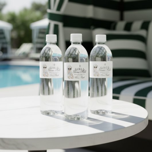 Girls Gone Mild Spa Bear Bachelorette ペットボトルラベル