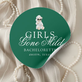 Girls Gone Mild Spa Bear Bachelorette ラウンドシール