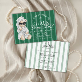 Girls Gone Mild Spa Bear Bachelorette 招待状