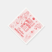 Girls Gone Mild Spa Pajama Bachelorette Party スタンダードカクテルナプキン (角)