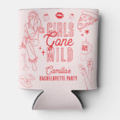 Girls Gone Mild Spa Pajama Bachelorette Party 缶クーラー (正面)