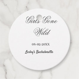 Girls Gone wild Bachelorette party name date bride フェイバータグ