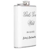 Girls Gone wild Bachelorette party name date bride フラスク (右)
