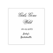 Girls Gone wild Bachelorette party name date bride ラバースタンプ (インプリント)