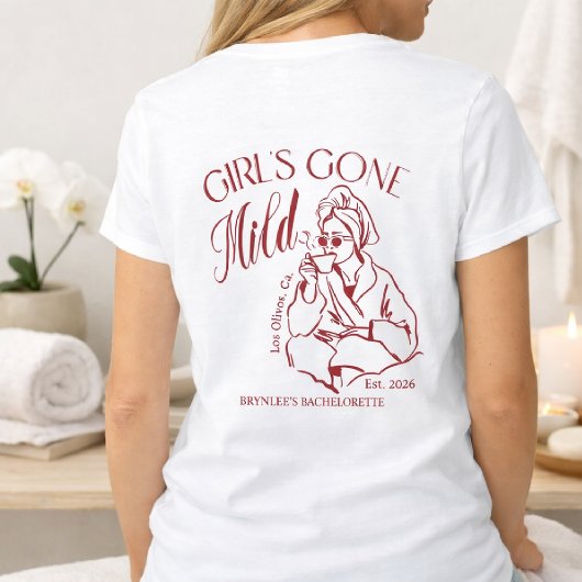 Girls Gone Wild Bachelorette Shirt – Custom Bride  Tシャツ