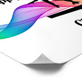 Girls Gymnastics Birthday Poster ポスター (角)