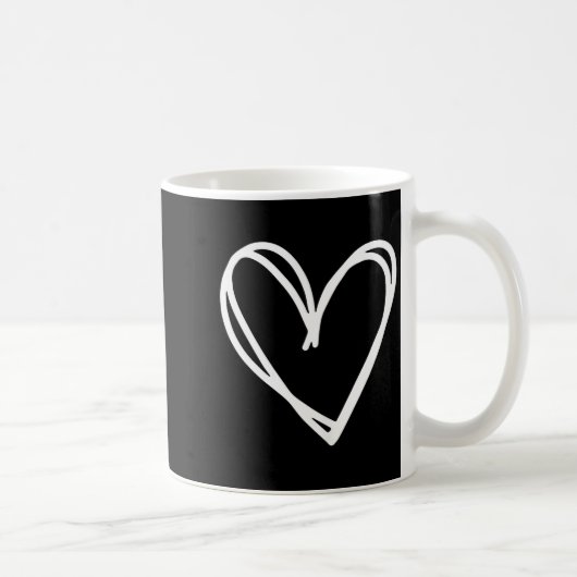 Girls Heart For Women Valentines Day Graphic  コーヒーマグカップ (右)