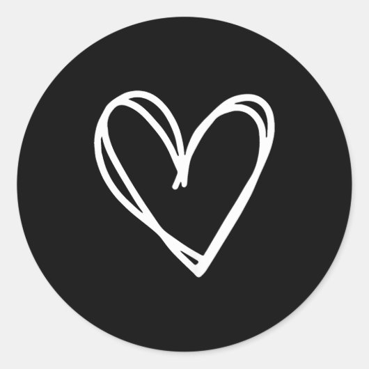 Girls Heart For Women Valentines Day Graphic  ラウンドシール (正面)