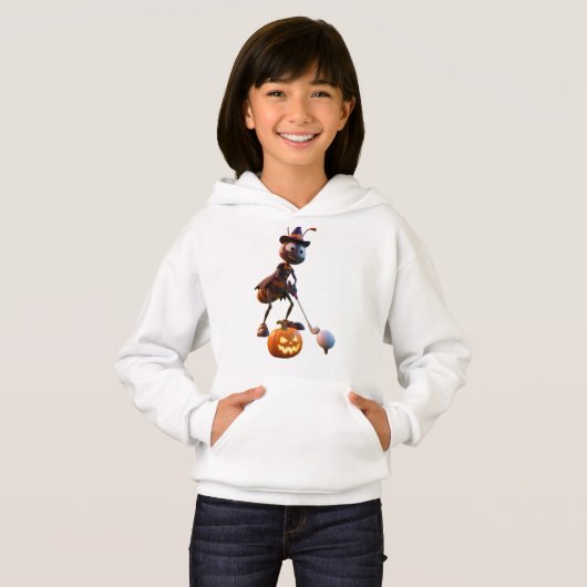 Girls Hoodies- Halloween Ant Golf ⛳ (正面フル)