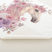 Girls Horse Pastel Sherpa Blanket シェルパブランケット (3/4)