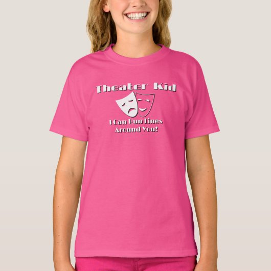 Girls I Can Run Lines Around You T-Shirt Tシャツ (正面)