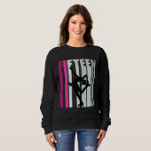 Girls Ice Skating Birthday 15th Ice Skater Queen F スウェットシャツ (正面フル)