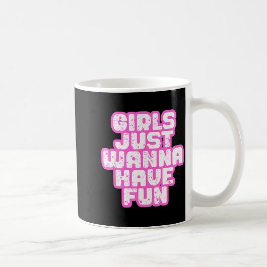Girls Just W Have Fun  コーヒーマグカップ (右)