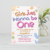Girls Just Wanna Be One 誕生日 招待状 (スタンド正面)