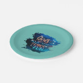 Girls just wanna have fun ペーパープレート (アングル)