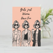 Girls just wanna have fun Card 案内状 (スタンド正面)