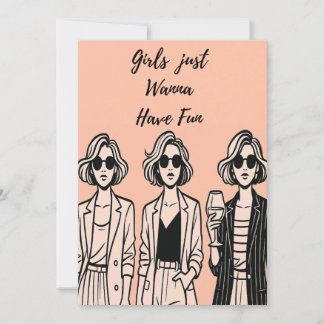 Girls just wanna have fun Card 案内状