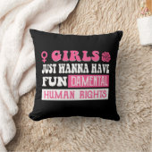 Girls just wanna have fundamental human rights  クッション (ブランケット)