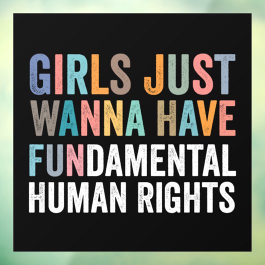 Girls Just Wanna Have Fundamental Rights ウィンドウサイン (シート3)