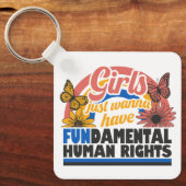 Girls Just Wanna Have Fundamental Rights キーホルダー (正面)