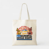 Girls Just Wanna Have Fundamental Rights トートバッグ (裏面)