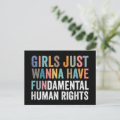Girls Just Wanna Have Fundamental Rights ポストカード (スタンド正面)