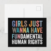 Girls Just Wanna Have Fundamental Rights ポストカード (正面/裏面)