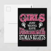 Girls Just Wanna Have Fundamental Rights ポストカード (正面/裏面)