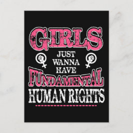 Girls Just Wanna Have Fundamental Rights ポストカード