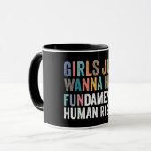 Girls Just Wanna Have Fundamental Rights マグカップ (正面左)