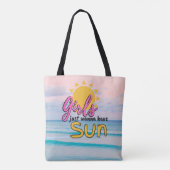 Girls just wanna have Sun Ocean トートバッグ (裏面)
