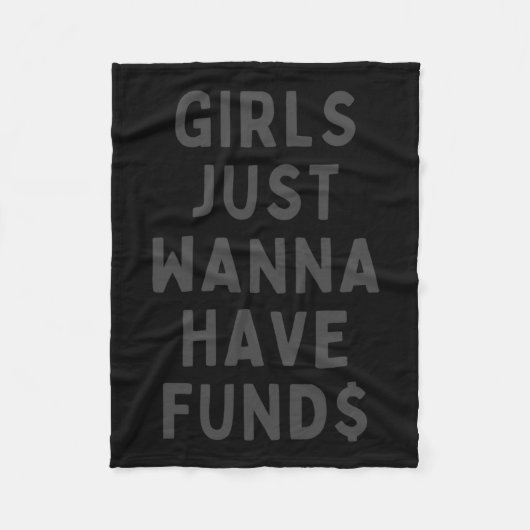 Girls Just Want Have Fund Sticker フリースブランケット (正面)