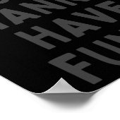 Girls Just Want Have Fund Sticker ポスター (角)