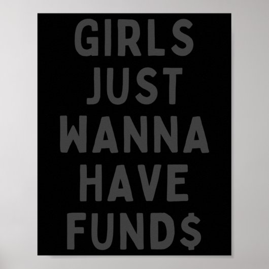 Girls Just Want Have Fund Sticker ポスター (正面)