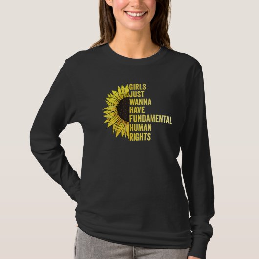 Girls Just Want To Have Fundamental Rights Women E Tシャツ (正面)