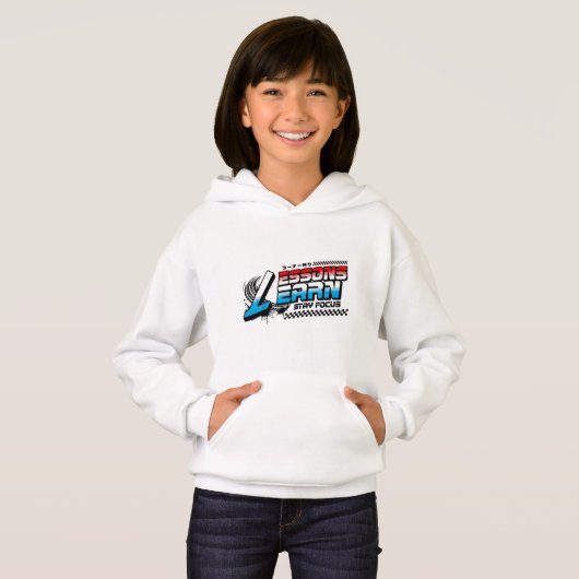 GIRLS/KIDS FOCUS LESSONS LEARN PULLOVER HOODIE  (正面フル)