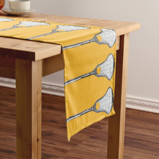 Girls Lacrosse Decor Short Table Runner ショートテーブルランナー (インサイチュ)