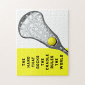 Girls Lacrosse Gift ジグソーパズル (縦)