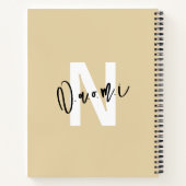 Girls’ Light Beige "Naomi" Notebook – Spiral ノートブック (裏面)