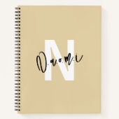 Girls’ Light Beige "Naomi" Notebook – Spiral ノートブック (正面)