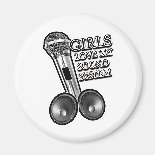 Girls Love my SOUND SYSTEM マグネット (正面)