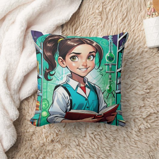 Girls Love Science! クッション (ブランケット)