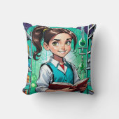 Girls Love Science! クッション (正面)