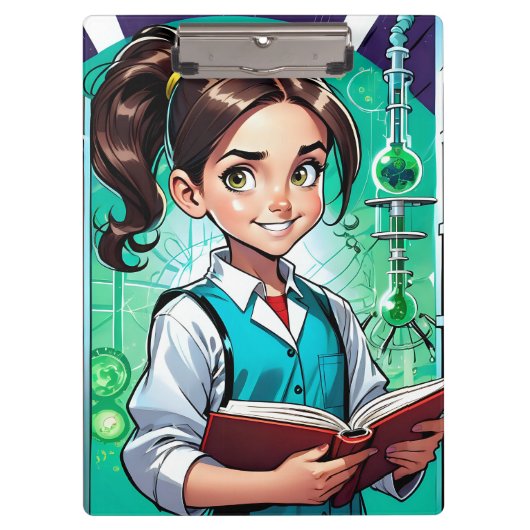 Girls Love Science! クリップボード (正面)