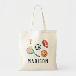 Girls Modern Tennis and Sports Kids School トートバッグ